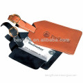 real leather travel luggage tag